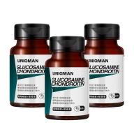 UNIQMAN-葡萄糖胺+軟骨素膠囊食品(60粒/瓶)3瓶優惠組
