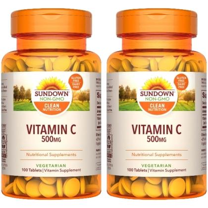 Sundown日落恩賜 靚漾維生素C 500mg(100錠X2瓶)