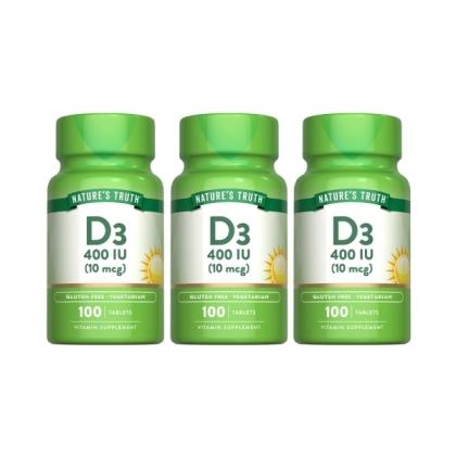 綠萃淨 非活性維生素D3錠(100錠X3瓶)(共300天份)