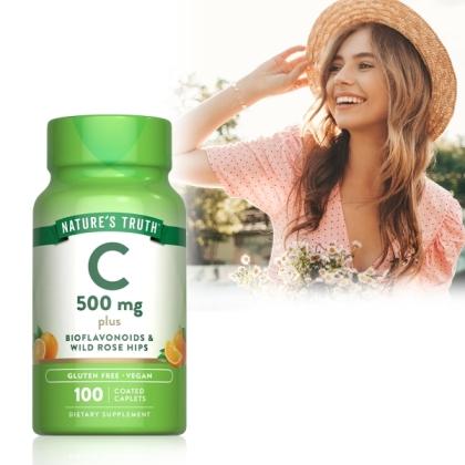 綠萃淨 維生素C柑橘類黃酮玫瑰果錠(100錠_100天份)