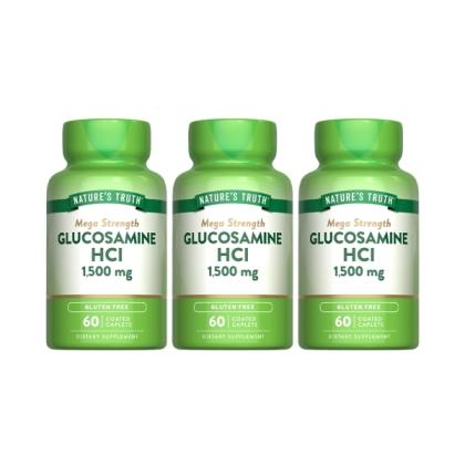 綠萃淨 敏捷葡萄糖胺1500mg活力錠(60錠X3瓶)