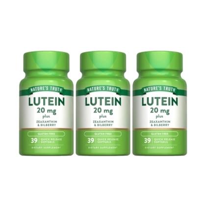 綠萃淨 Visi-Gold威視晶葉黃素+山桑子軟膠囊(39粒X3瓶)(共117天份)