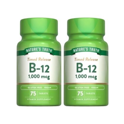 綠萃淨 緩釋型維生素B12 1000mcg錠(75錠X2瓶)