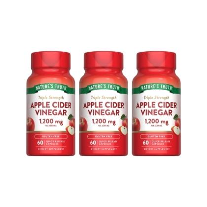 綠萃淨 特級蘋果醋窈窕膠囊(60粒X3瓶)(共90天份)