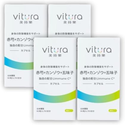 Vitura 美持樂 赤芍+甘草+五味子膠囊(90粒X4瓶)(共120天份)