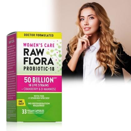 綠萃淨 Raw Flora 500億頂級女性益生菌蔓越莓膠囊(33粒_33天份)