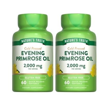 綠萃淨 冷壓月見草油含GLA軟膠囊(60粒X2瓶)(共60天份)