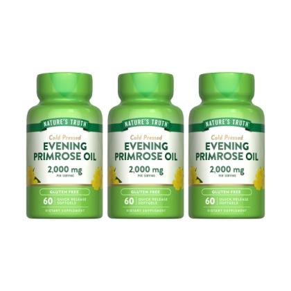 綠萃淨 冷壓月見草油含GLA軟膠囊(60粒X3瓶)(共90天份)