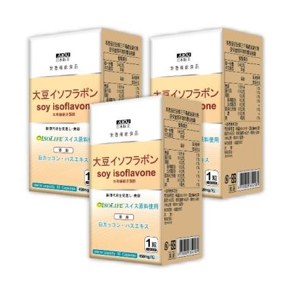 日本味王-大豆萃取物膠囊食品(含大豆異黃酮)(30粒X3瓶)優惠組(效期~2026/11/22)