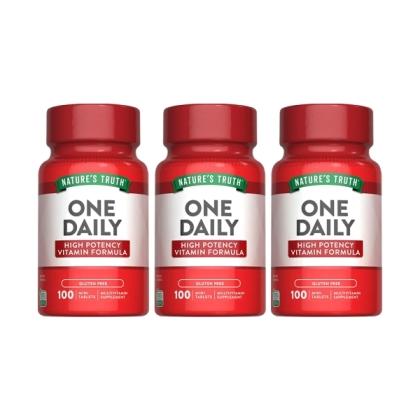 綠萃淨 每日綜合維生素錠(D3升級)(100錠X3瓶)(共300天份)