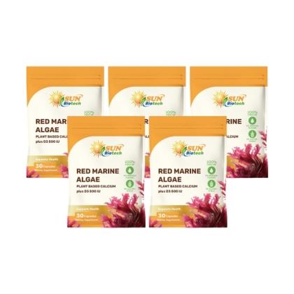 Sun日落恩賜 愛爾蘭海藻+D3複方膠囊(30粒X5袋)(共150天份)