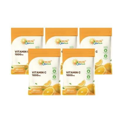 Sun日落恩賜 光炫維生素C 1000mg錠(30錠X5袋)